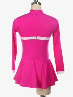 Skating Dress Rose Korean Velvet Dance Costumes