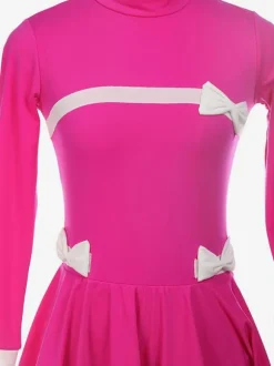 Skating Dress Rose Korean Velvet Dance Costumes