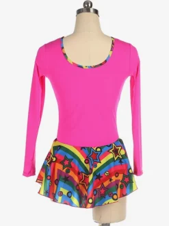 Skating Dress Rose Polyester Dance Costumes