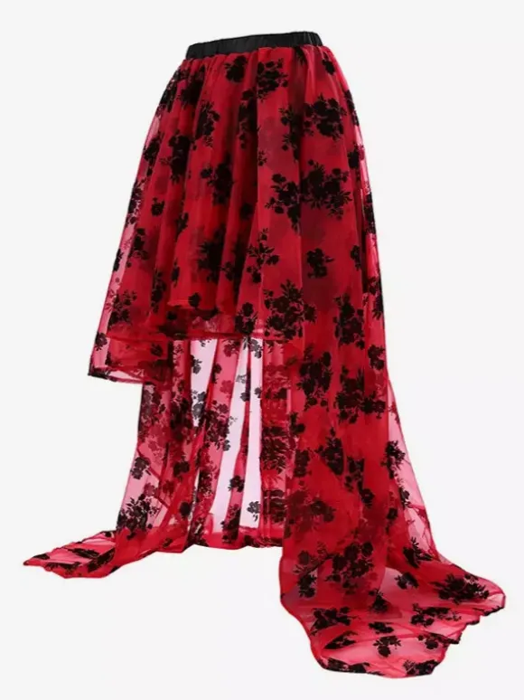 Skirts Black Chic Spring Long Women's Bottoms