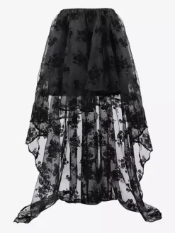 Skirts Black Chic Spring Long Women's Bottoms