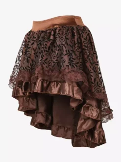 Skirts Black Tulle Raised Waist Sexy Irregular Mini Women's Bottoms