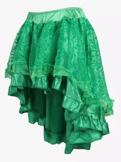 Skirts Black Tulle Raised Waist Sexy Irregular Mini Women's Bottoms