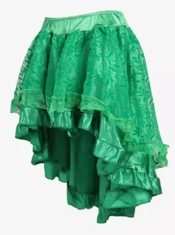Skirts Black Tulle Raised Waist Sexy Irregular Mini Women's Bottoms
