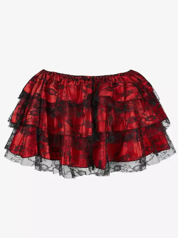 Skirts Green Layered Chic Fall Mini Women's Bottoms