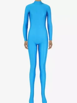 Sky Blue Morph Suit Adults Bodysuit Lycra Spandex Catsuit for Women