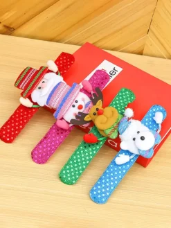 Slap Bracelet Slap Band Kids Christmas Toys Reindeer Light