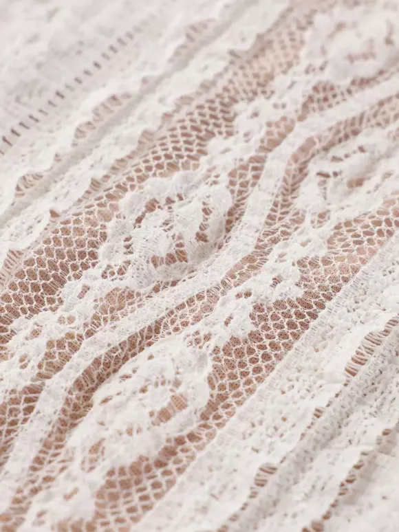 Sleeveless Lace Mermaid Maxi Dress With Bustier Detail For Women 2026