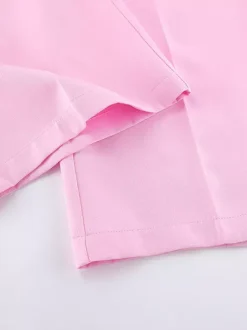 Sleeveless Blazer Set For Women Business Casual - Pink Chic Double Breasted Tailored Cut - 2026 Summer Work Outfit
