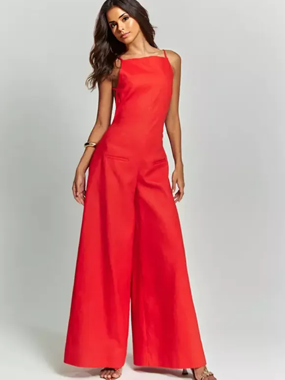 Sleeveless Jumpsuit With Wide-Leg For Women 2026