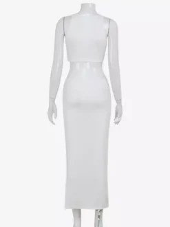 Sleeveless Sexy Cutout Maxi Club Dress For Night Out 2026