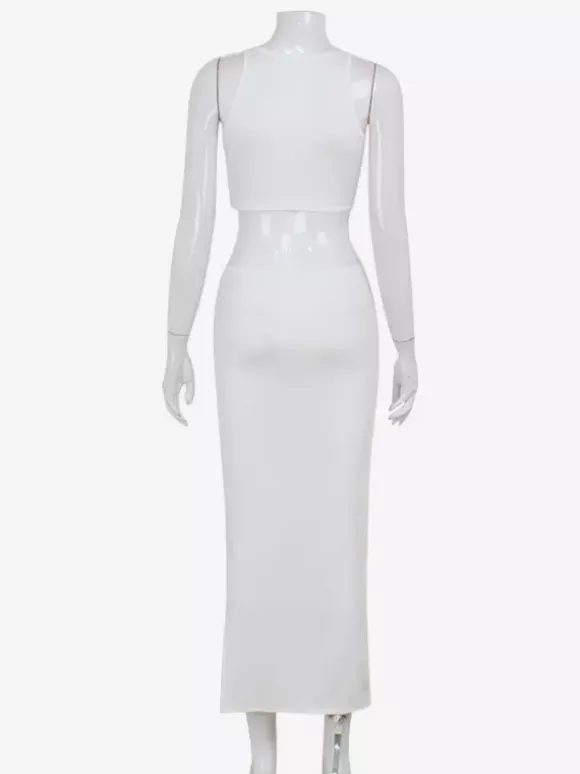 Sleeveless Sexy Cutout Maxi Club Dress For Night Out 2026