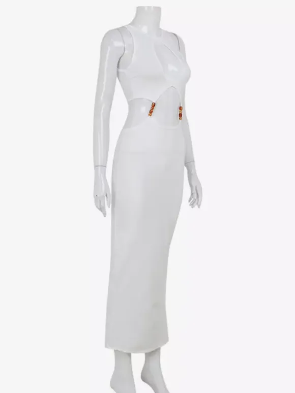 Sleeveless Sexy Cutout Maxi Club Dress For Night Out 2026