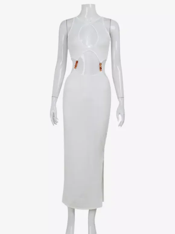 Sleeveless Sexy Cutout Maxi Club Dress For Night Out 2026