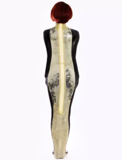 Sleeveless Women's Latex Catsuit Mummy Costume Cosplay