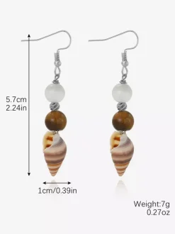 Small Conch Bohemian Earrings For Women 2026