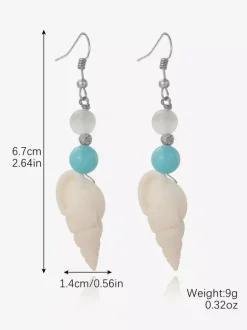 Small Conch Bohemian Earrings For Women 2026