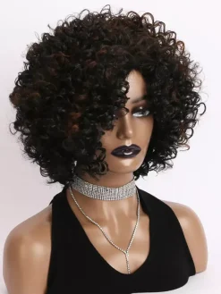 Small Curly Short Hair Daily Synthetic Wigs For Women 2026