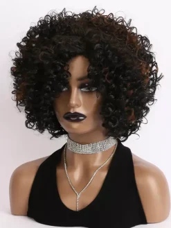 Small Curly Short Hair Daily Synthetic Wigs For Women 2026