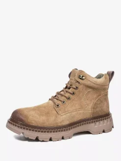 Sneakers For Men Cosy Leather Round Toe