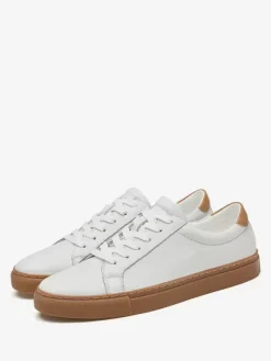 Sneakers For Men Fashion Leather Round Toe Basket Sport Shoes