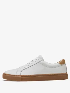 Sneakers For Men Fashion Leather Round Toe Basket Sport Shoes