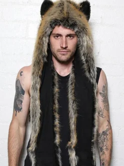 Soft Faux Fur Hat Animal-Shaped Women's Cap For Fall Winter