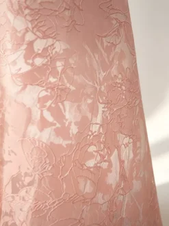Soft Pink Floral Midi Dress Halter Summer A-line Vintage Dress For Women 2026