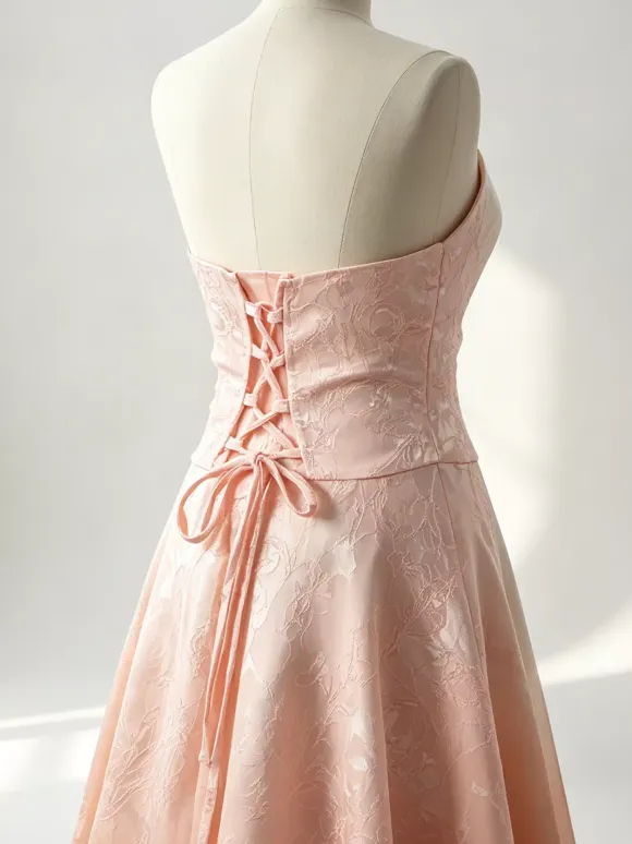 Soft Pink Floral Midi Dress Halter Summer A-line Vintage Dress For Women 2026