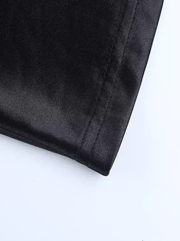 Spaghetti Strap Corset Maxi Dress For Women - Black Elegant Bodycon Gown - Spring Evening Wedding Guest 2026