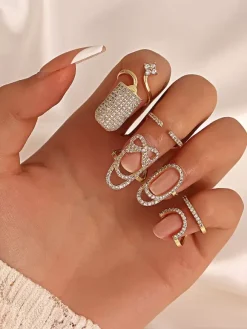 Sparkle Rings Rhinestone Chic Dress Rings