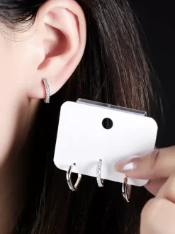 Square Zirconia Earrings For Women 2026