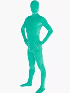 St Patricks Day Costume Unisex Velours Zentai Suits
