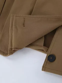 Stand Collar Cropped Jacket For Women 2026