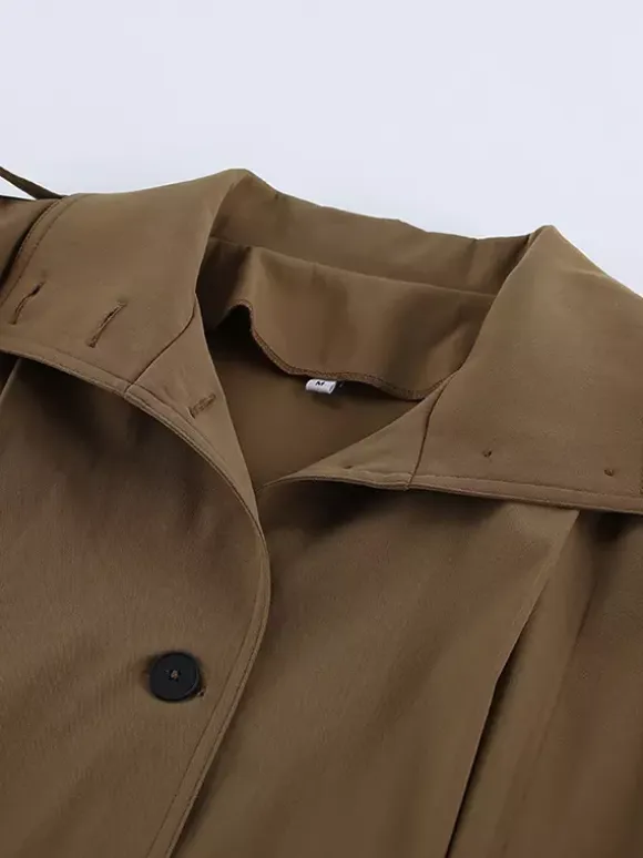 Stand Collar Cropped Jacket For Women 2026