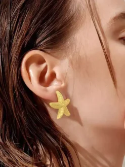 Starfish Shaped Beach Earrings For Women 2026