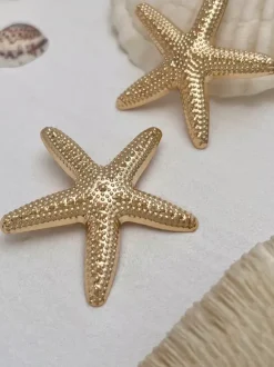 Starfish Shape Ocean Style Earrings For Women 2026