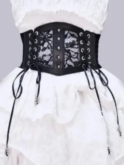 Steampunk Lolita Accessories Black Lace Up Lace Lace Polyester Fiber Miscellaneous