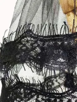 Steampunk Lolita Accessories Black Lace Polyester Fiber Accessory Lace Miscellaneous