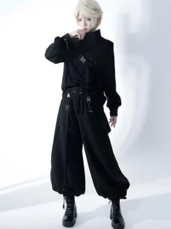 Steampunk Lolita Pant Black Harem Lolita Trousers