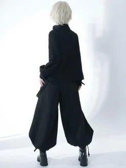 Steampunk Lolita Pant Black Harem Lolita Trousers