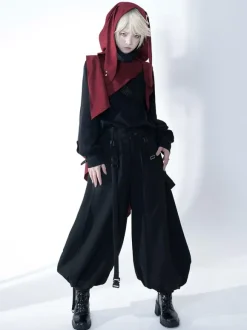 Steampunk Lolita Pant Black Harem Lolita Trousers