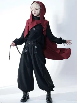 Steampunk Lolita Pant Black Harem Lolita Trousers