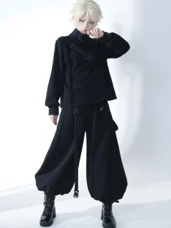 Steampunk Lolita Pant Black Harem Lolita Trousers