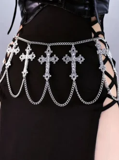 Steampunk Lolita Accessories Silver Chains Metal Accessory Miscellaneous