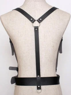Steampunk Lolita Accessories Black Metal Details PU Leather Miscellaneous