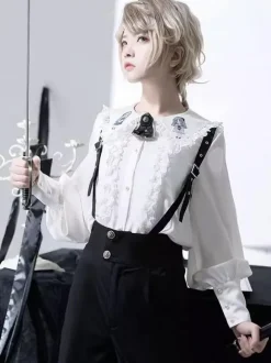 Steampunk Lolita Bloomers Black Straight Lolita Shorts