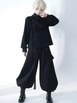 Steampunk Lolita Coats Black Polyester Top Top Fall Lolita Outwears
