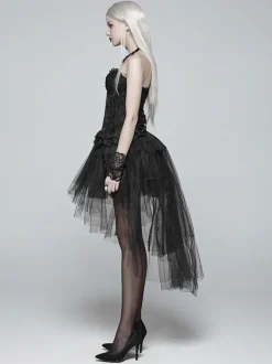 Steampunk Lolita SK Black Tiered Lolita Skirts