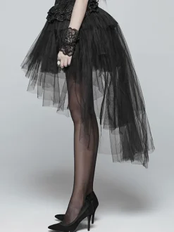 Steampunk Lolita SK Black Tiered Lolita Skirts